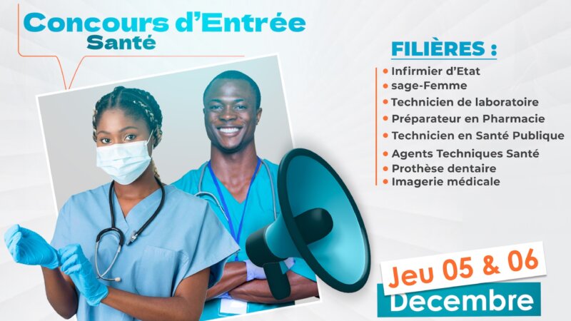 METFPE : ANNONCE OFFICIELLE DES RÉSULTATS D’ÉVALUATION ET DU CONCOURS D’ADMISSION AUX ÉCOLES DE SANTÉ